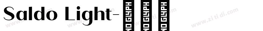 Saldo Light字体转换